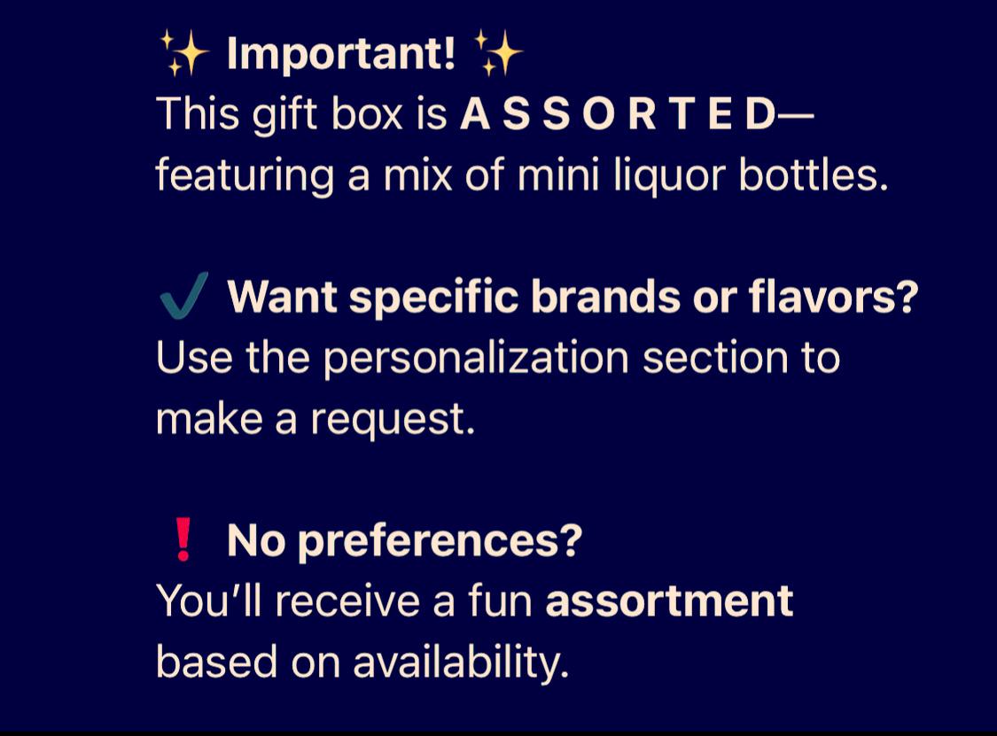 Assorted Mini Liquor Bottles