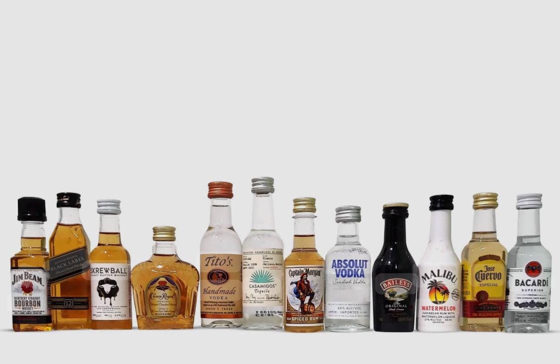Assorted Mini Liquor Bottles
