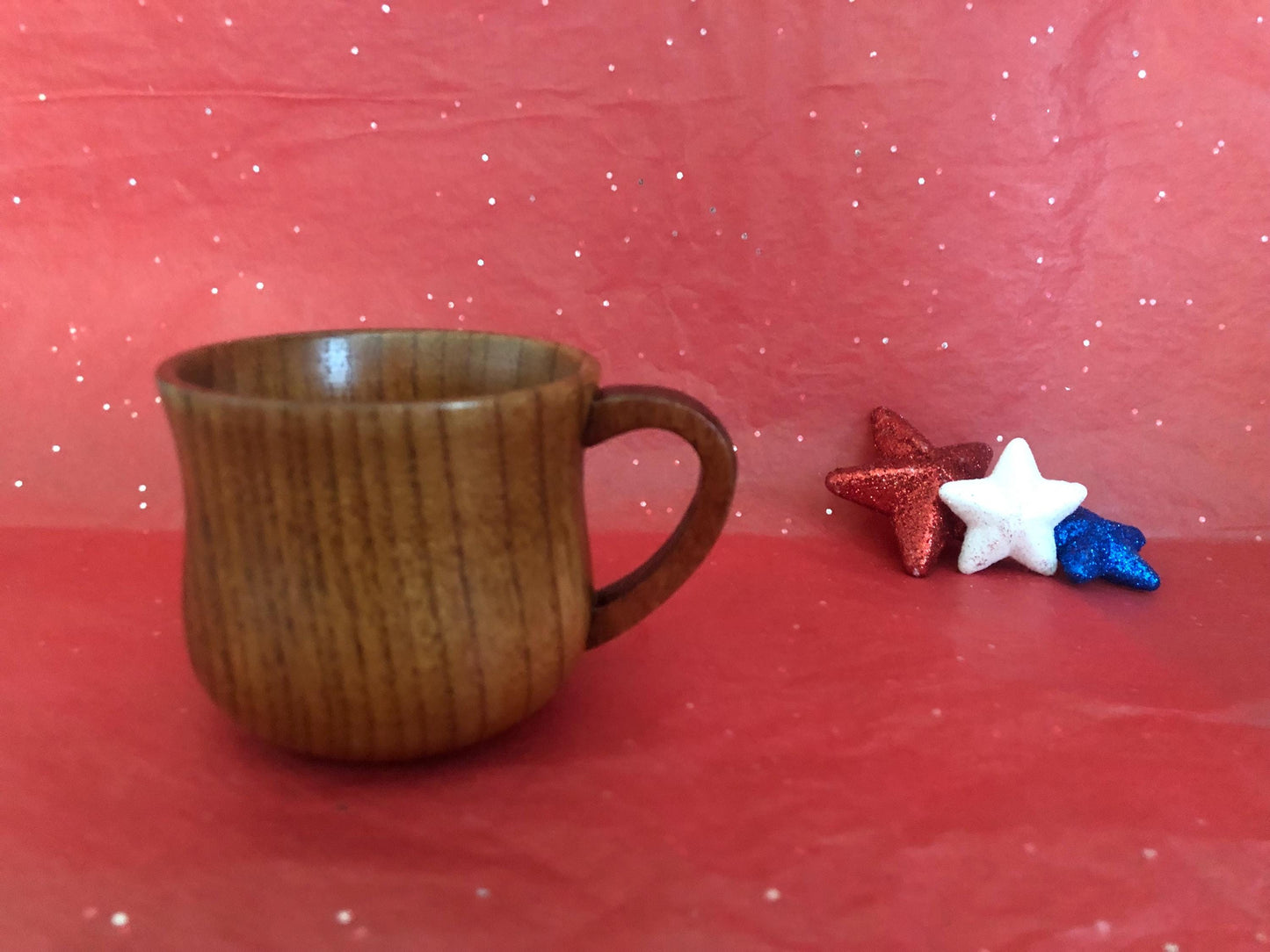 Hand Carved Wooden Beech Mug