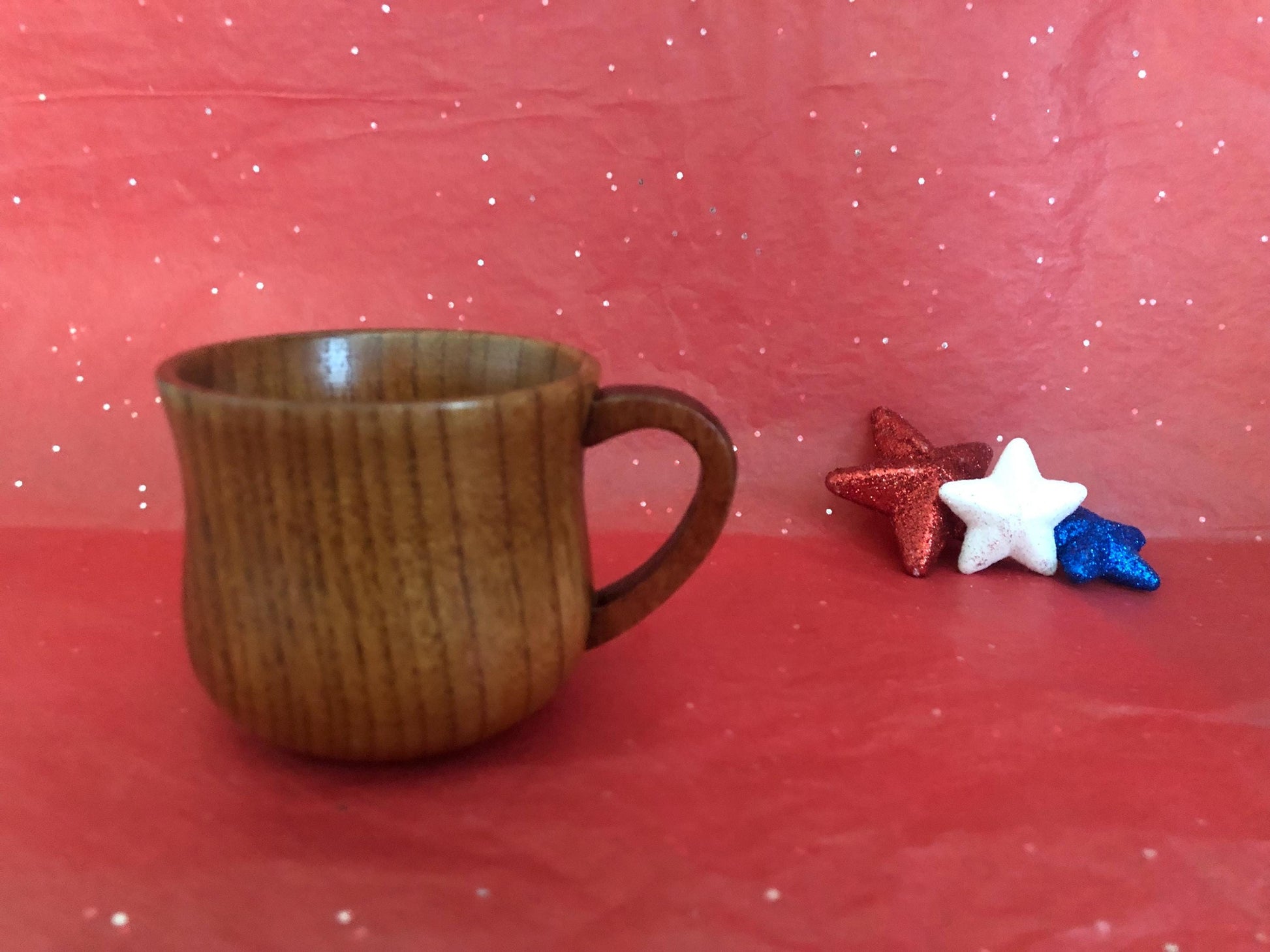 Hand Carved Wooden Beech Mug