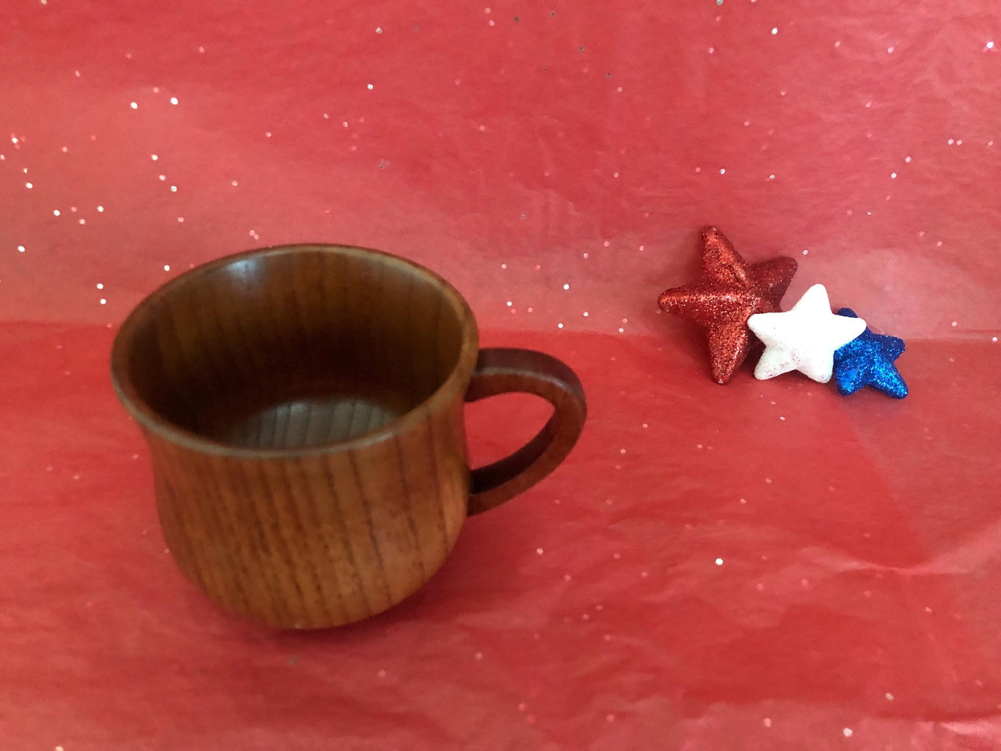Hand Carved Wooden Beech Mug