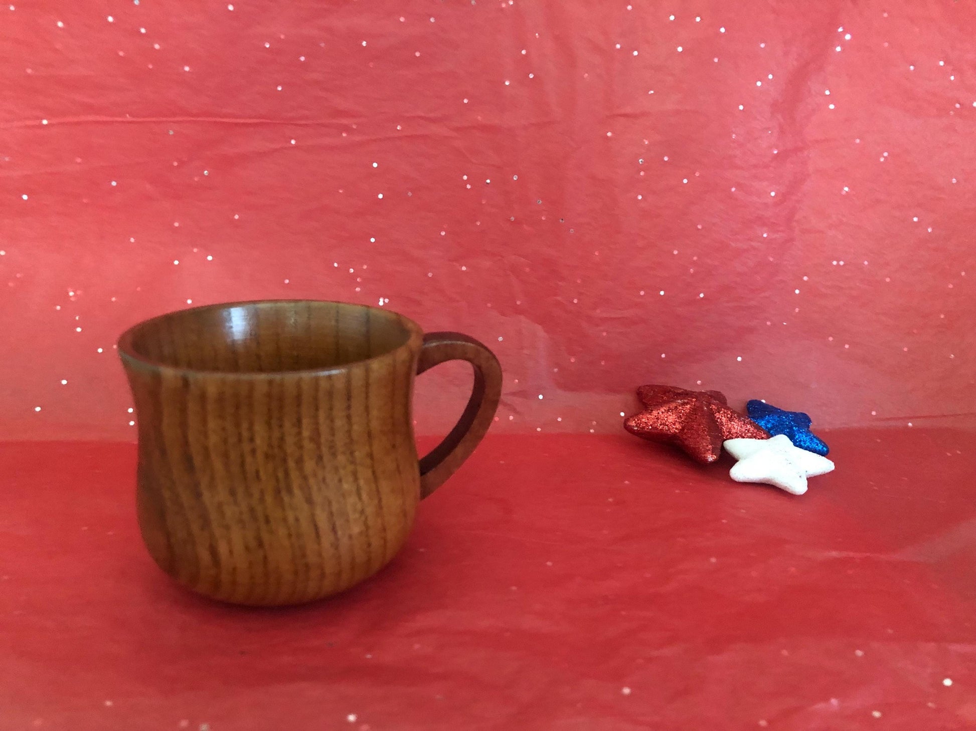 Hand Carved Wooden Beech Mug